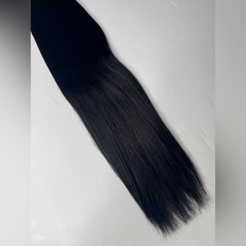 Zury Micro Yaki Perm 24” Bulk Hair Extensions 100% Human Hair, Jet Black  Hair - Picture 7 of 8
